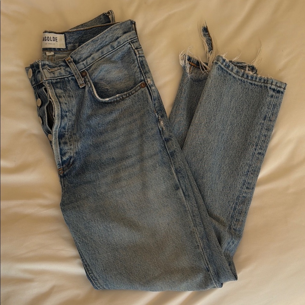 AGOLDE Riley high rise jeans in Endless wash